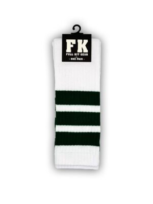 FK SPORT HIGH CALF STRIPED SOCKS<span> - </span>WHITE/BLACK, O/S