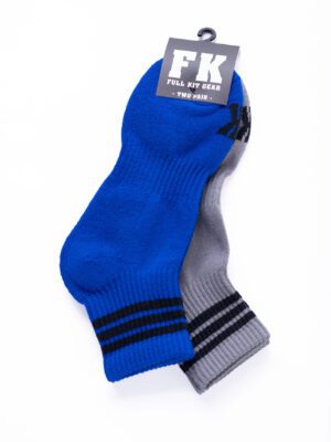 FK SPORT ANKLE SOCKS (2-PACKs)<span> - </span>O/S, Cobalt / Charcoal