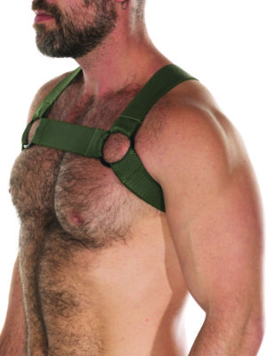 FK SPORT CHEVRON HARNESS<span> - </span>OLIVE, S/M