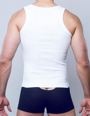 RIBBED TANK - black or white<span> - </span>White, S