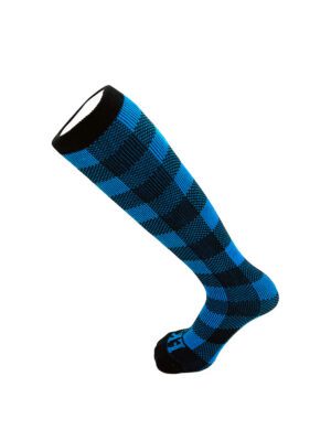 FK SPORT PLAID SOCKS<span> - </span>Royal/Black, O/S