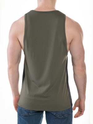 FK SPORT Race Point Tank Tops-5 COLORS<span> - </span>OLIVE, M