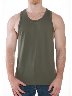 FK SPORT Race Point Tank Tops-5 COLORS<span> - </span>OLIVE, XL