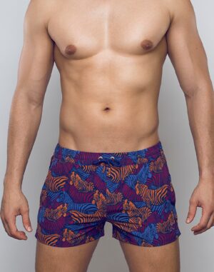 S50 Swim Shorts - Stallion Navy Print<span> - </span>Navy, M