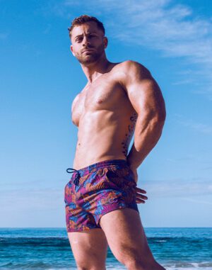 S50 Swim Shorts - Stallion Navy Print