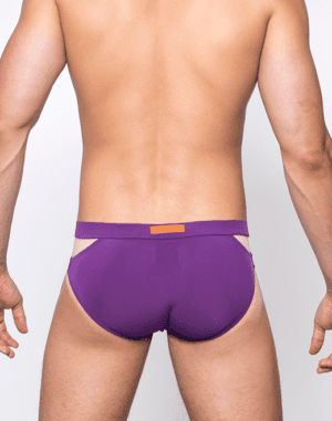 BLK Label #4- Swim Brief - Plum or Ivory<span> - </span>Plum, S