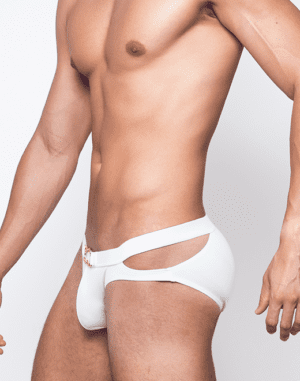 BLK Label #4- Swim Brief - Plum or Ivory<span> - </span>Ivory, L