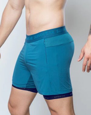 SPR Flex Shorts<span> - </span>Coral Blue, XS
