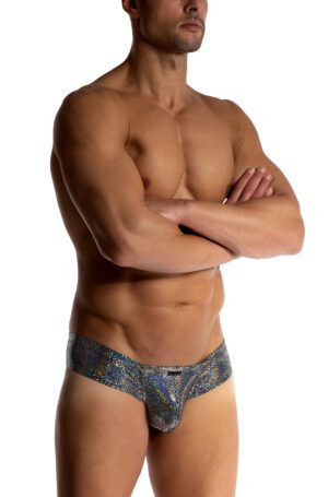 M2511-Cheeky Brief-2-12831<span> - </span>BLACK/SILVER, M
