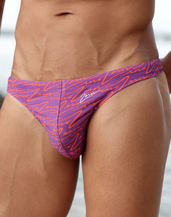 V80 Signature Print Swim Thong - Image 7