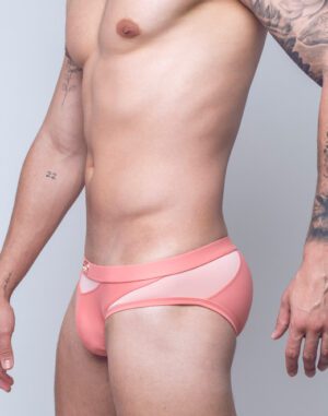 BLK Label #6- Swim Brief - White or Coral<span> - </span>Coral, S