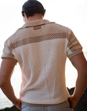 Aruba Polo Shirt<span> - </span>Cream/Sand, XL