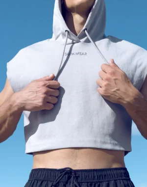 Cropped Hoodie - 2 new colors<span> - </span>GREY, M