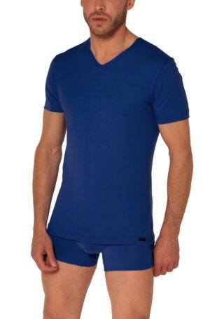 1-09855 RED 2556 V-Neck Shirt-Royal