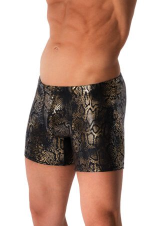 2-12974 M2579 Beach HIP BOXER<span> - </span>BLACK/GOLD, S