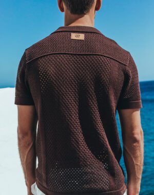 Amalfi Knitted Shirt<span> - </span>Cocoa Black, S