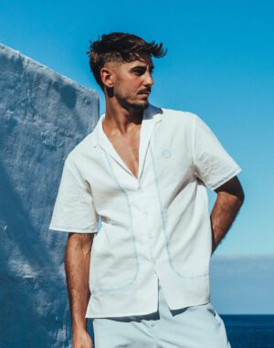 Santorini Linen Shirt<span> - </span>White, L