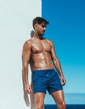 S70 Printed Signature Short - Navy<span> - </span>Navy, M