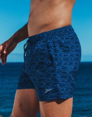 S70 Printed Signature Short - Navy<span> - </span>Navy, XS