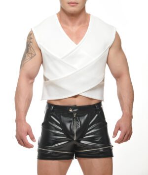 THETA-Crop Top-The Club Kid-White<span> - </span>White, XL