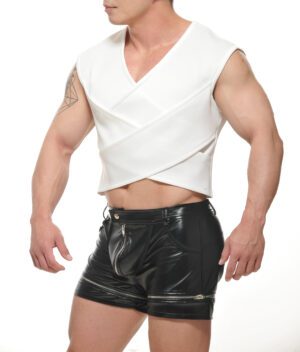 THETA-Crop Top-The Club Kid-White<span> - </span>White, L