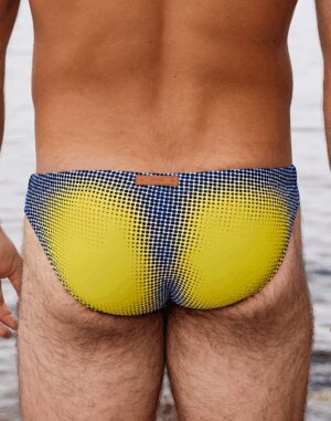 V20 Comic Swim Briefs<span> - </span>yellow/blue, S