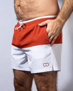 S70 Color-Block Shorts<span> - </span>Red, S