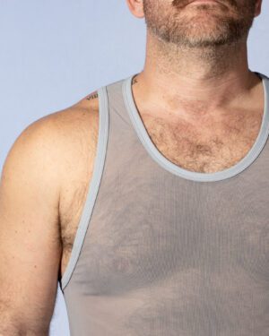 FK SPORT Echo Mesh Tank Tops-3 COLORS<span> - </span>GREY, XL