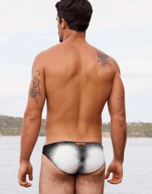 V20 Comic Swim Briefs<span> - </span>black/white, M