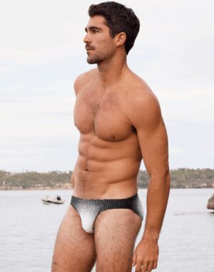 V20 Comic Swim Briefs<span> - </span>black/white, S