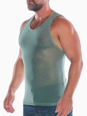 FK SPORT Echo Mesh Tank Tops-5 COLORS<span> - </span>Sage, XL