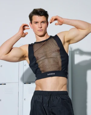 Mesh Monotone and Duotone Crop Top