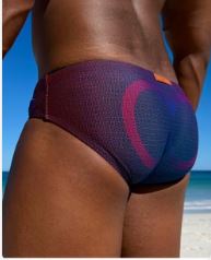 V10 Pixel Pop Swim Brief<span> - </span>BLUE PRINT, S