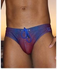 V10 Pixel Pop Swim Brief<span> - </span>BLUE PRINT, M