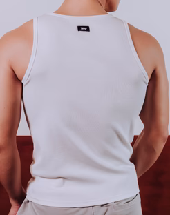 Semi-Square Tank - Black or White<span> - </span>White, XL