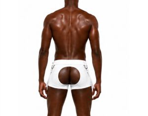 DECLAN Open Back Shorts<span> - </span>White, M