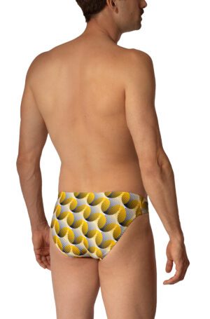 BLU 2652 Beach Sunbrief-Abstract Circle Print<span> - </span>black/yellow, M