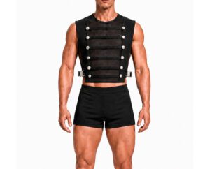 OBELISK Crop Muscle Top<span> - </span>Black, S