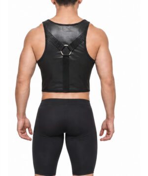 DIRK Cropped Top - PVC<span> - </span>Black, L