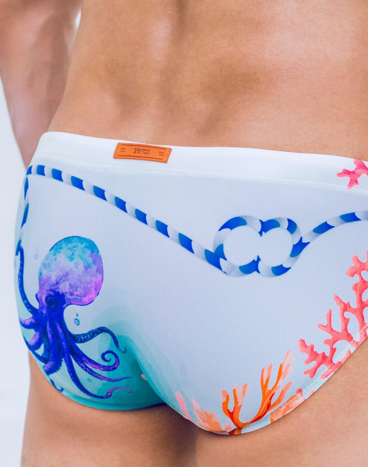 V10 Coralscape Blue Swim Brief - Image 10