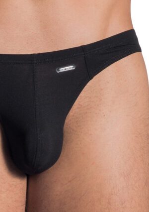 1-06022 RED 0965 Mini Thong- NOS<span> - </span>Black, S