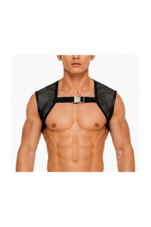 RICHTER Chest Harness<span> - </span>BLACK/SILVER, XL