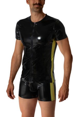 M2669  2-13057 Lacquer Zipped Shirt