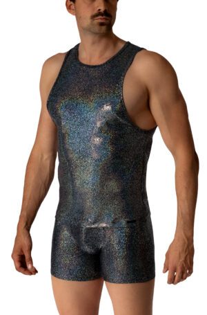 M2683 2-13145 BEACH Tank Top - Iridescent Glitter Look