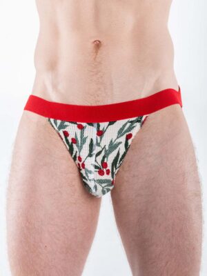 FK SPORT JOCK - Waffle - Holly Holiday Print