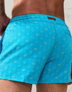 S50 Deco Crest Blue Swim Shorts<span> - </span>BLUE, M
