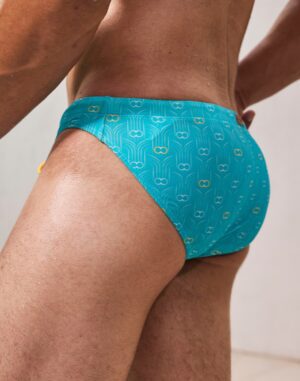S50 Deco Crest Blue Swim Brief<span> - </span>BLUE, M